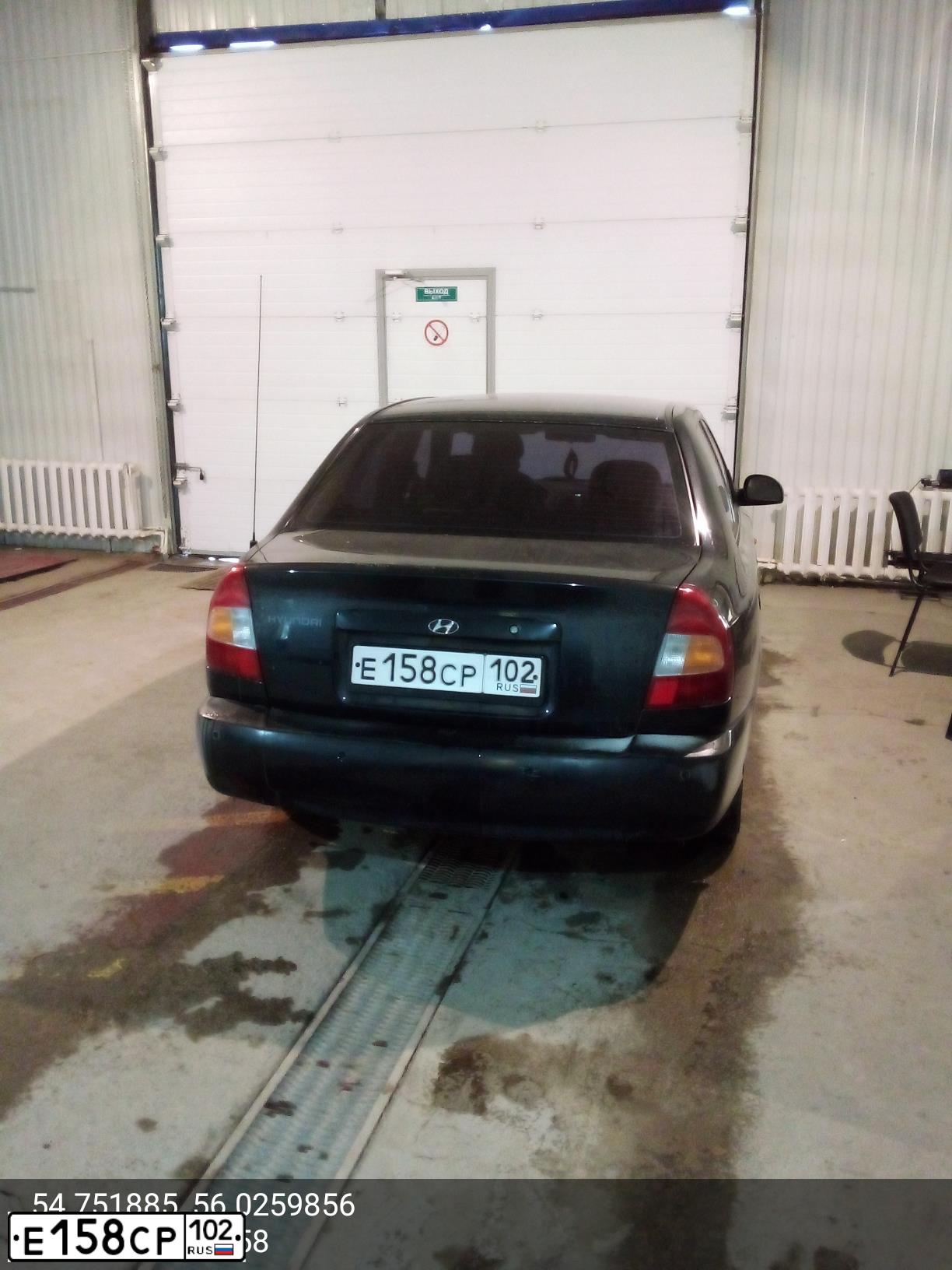 Фото автомобиля TAGAZ ACCENT, 2008 — госномер Н077СТ702. Цвет: ЧЕРНЫЙ