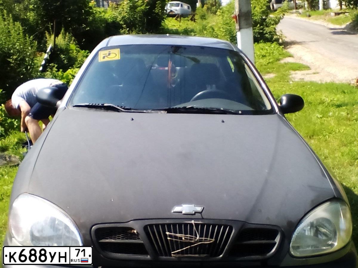 Фото автомобиля ZAZ LANOS, 2006 — госномер Е824ВК134. Цвет: Серебристый
