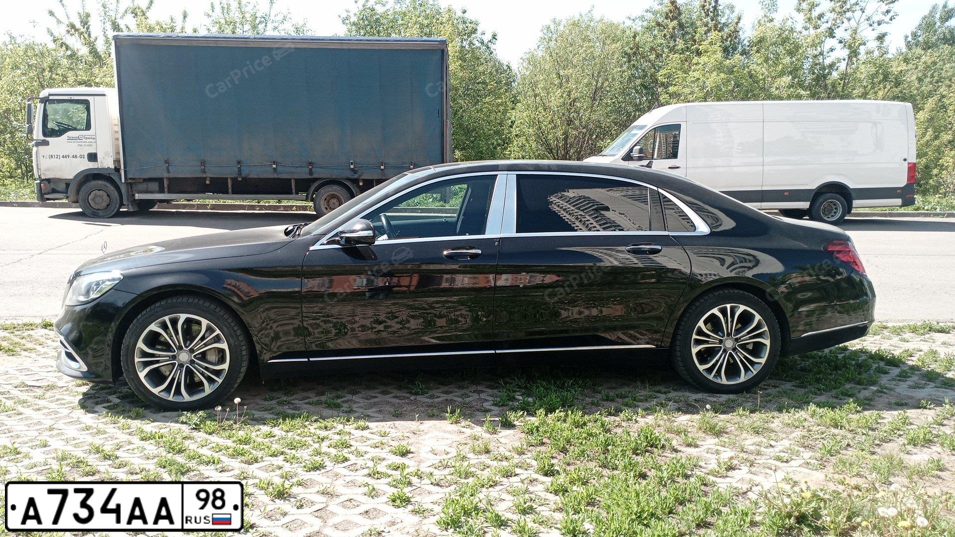 Фото автомобиля MERCEDES S-KLASSE, 2016 — госномер С013РУ05. Цвет: ЧЕРНЫЙ