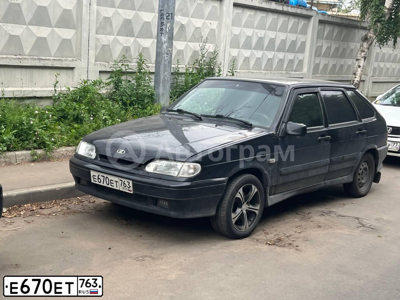 Фото автомобиля LADA 2114 SAMARA, 2010 — госномер М661ХВ163. Цвет: Сине-Черный
