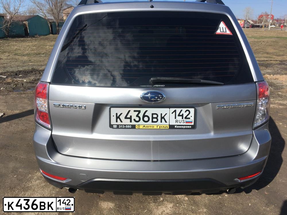 Фото автомобиля SUBARU FORESTER, 2008 — госномер К436ВК142. Цвет: СЕРЕБРИСТЫЙ
