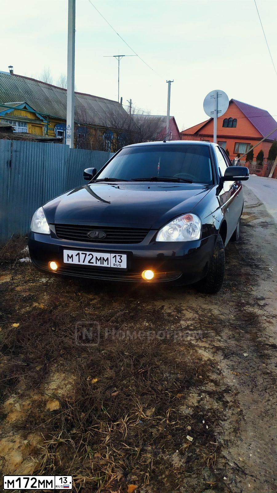 Фото автомобиля LADA 2109 SAMARA, 2004 — госномер М172ММ13. Цвет: ЧЕРНЫЙ МЕТАЛЛИК