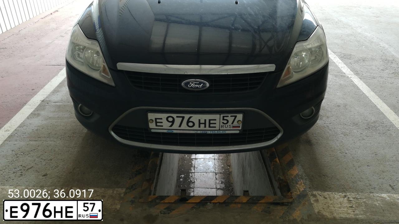 Фото автомобиля FORD FOCUS, 2010 — госномер М751РЕ57. Цвет: ЧЕРНЫЙ