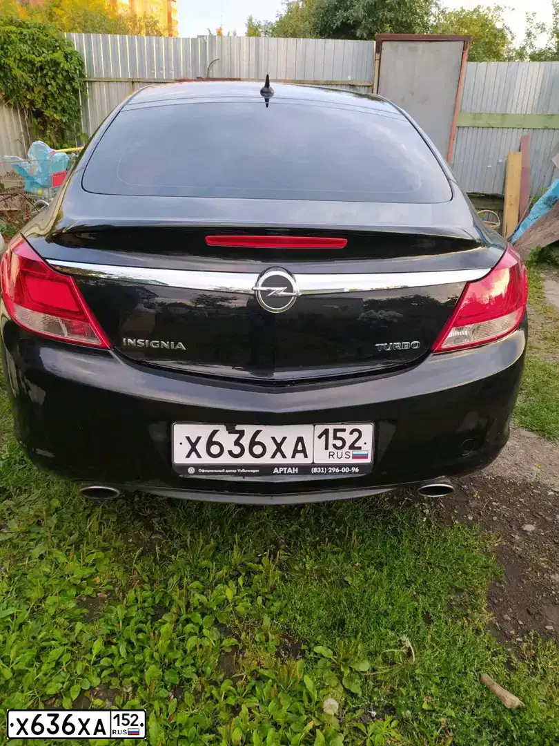Фото автомобиля OPEL INSIGNIA, 2012 — госномер Х636ХА152. Цвет: ЧЕРНЫЙ