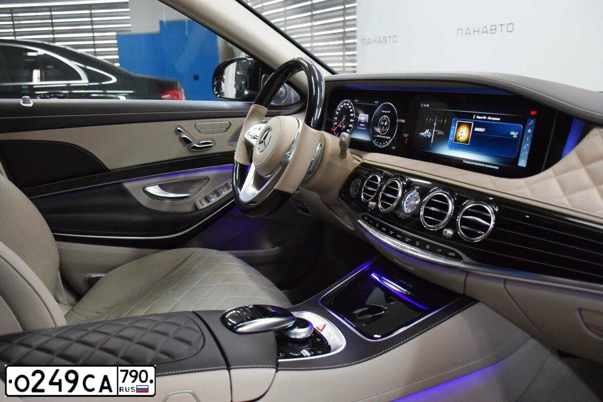 Фото автомобиля MERCEDES S-KLASSE, 2018 — госномер М007ВУ790. Цвет: ЧЕРНЫЙ