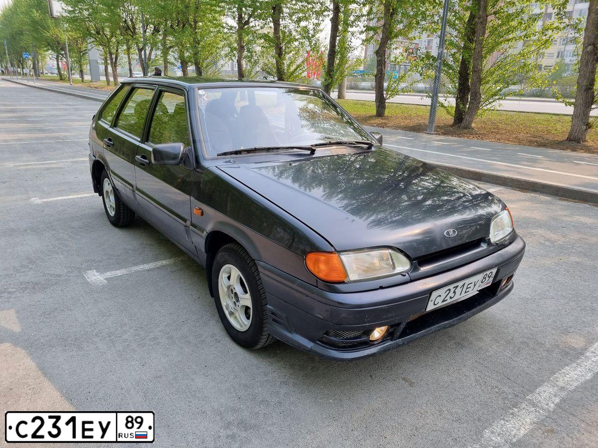Фото автомобиля LADA 2114, 2006 — госномер А568МА172. Цвет: ЧЕРНЫЙ