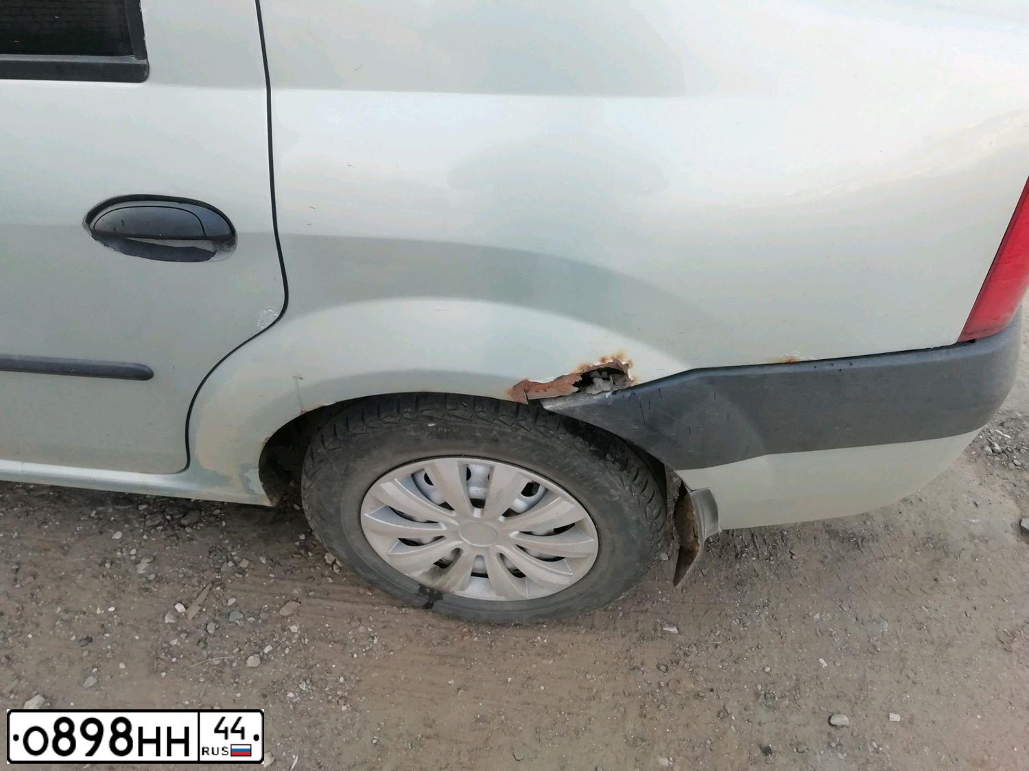 Фото автомобиля RENAULT LOGAN, 2006 — госномер В263МС37. Цвет: СЕРЫЙ