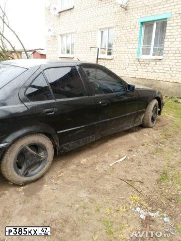 Фото автомобиля BMW SERIE 3, 1993 — госномер Р385КХ67. Цвет: ЧЕРНЫЙ МАТОВЫЙ