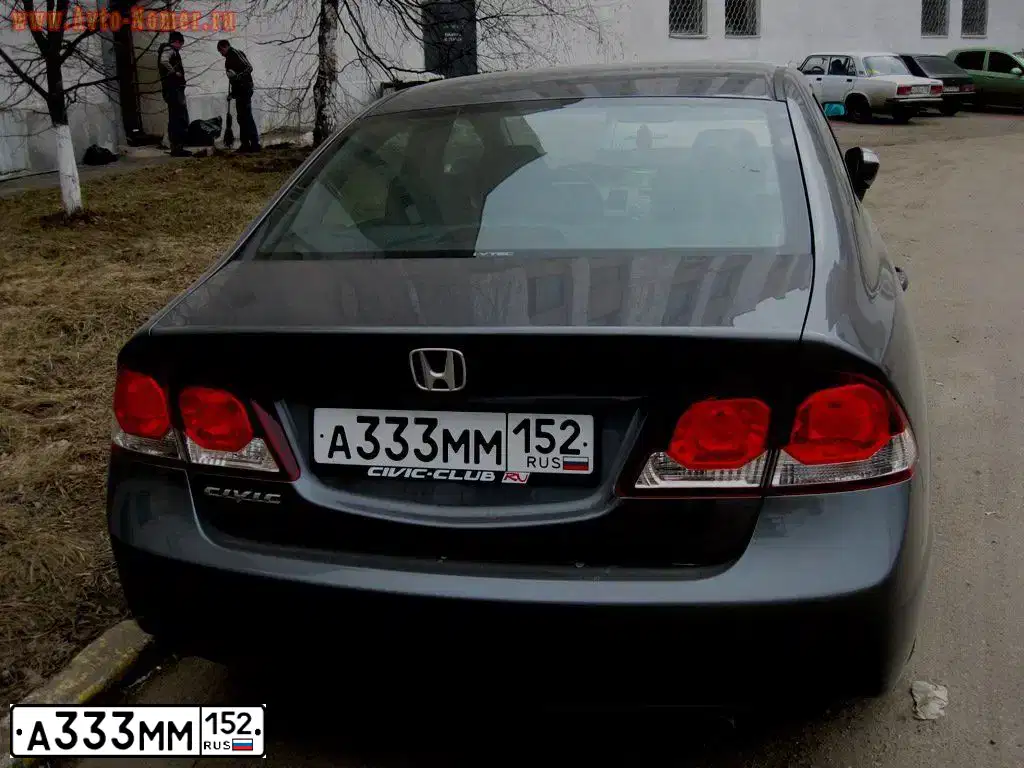 Фото автомобиля HONDA CIVIC, 2009 — госномер Х821МР152. Цвет: СЕРЫЙ