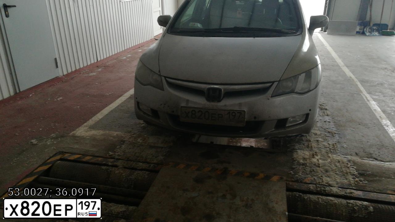 Фото автомобиля HONDA CIVIC, 2008 — госномер М634АР57. Цвет: СЕРЫЙ СВЕТЛЫЙ