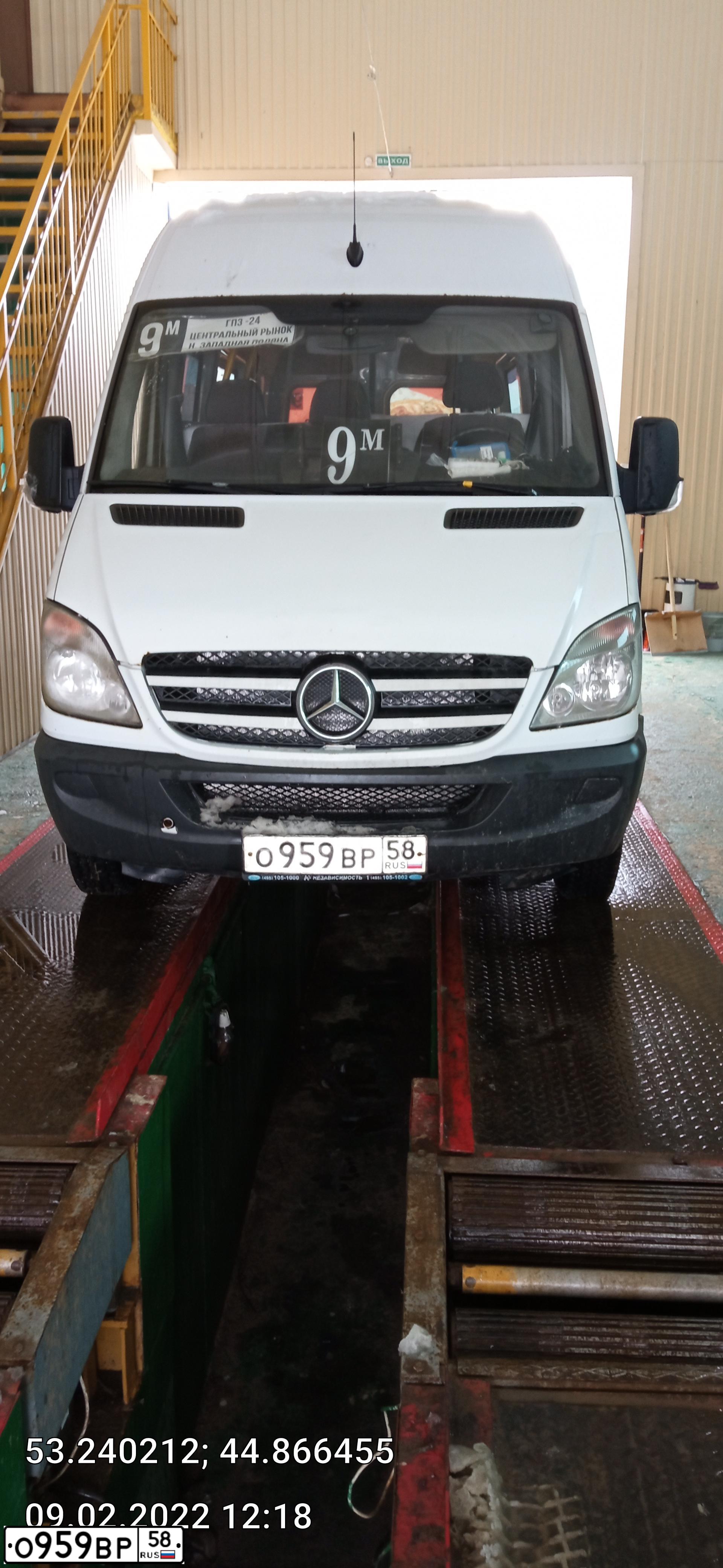 Фото автомобиля MERCEDES SPRINTER, 2012 — госномер О959ВР58