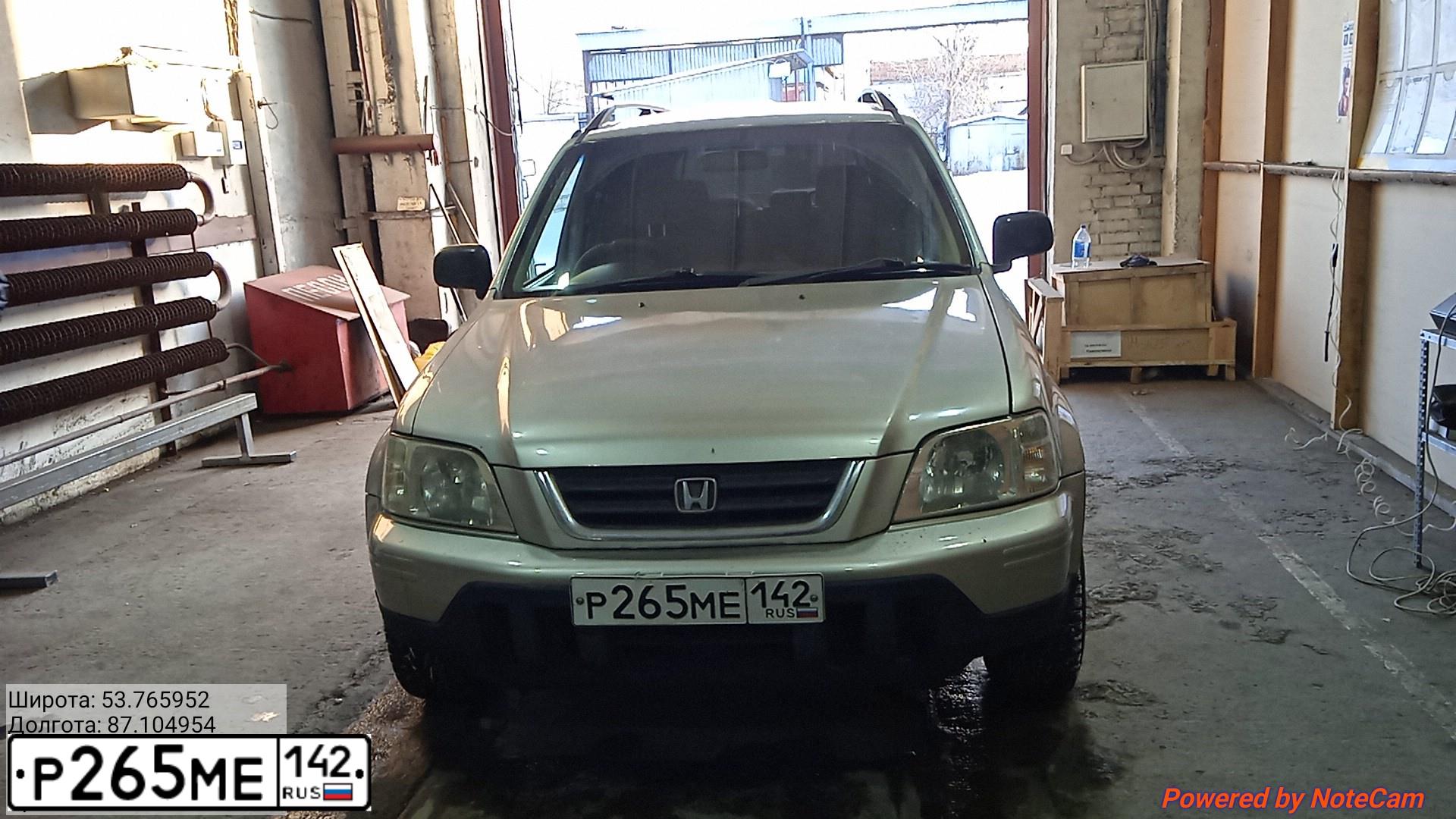 Фото автомобиля HONDA CR-V, 1999 — госномер Р054ОО142