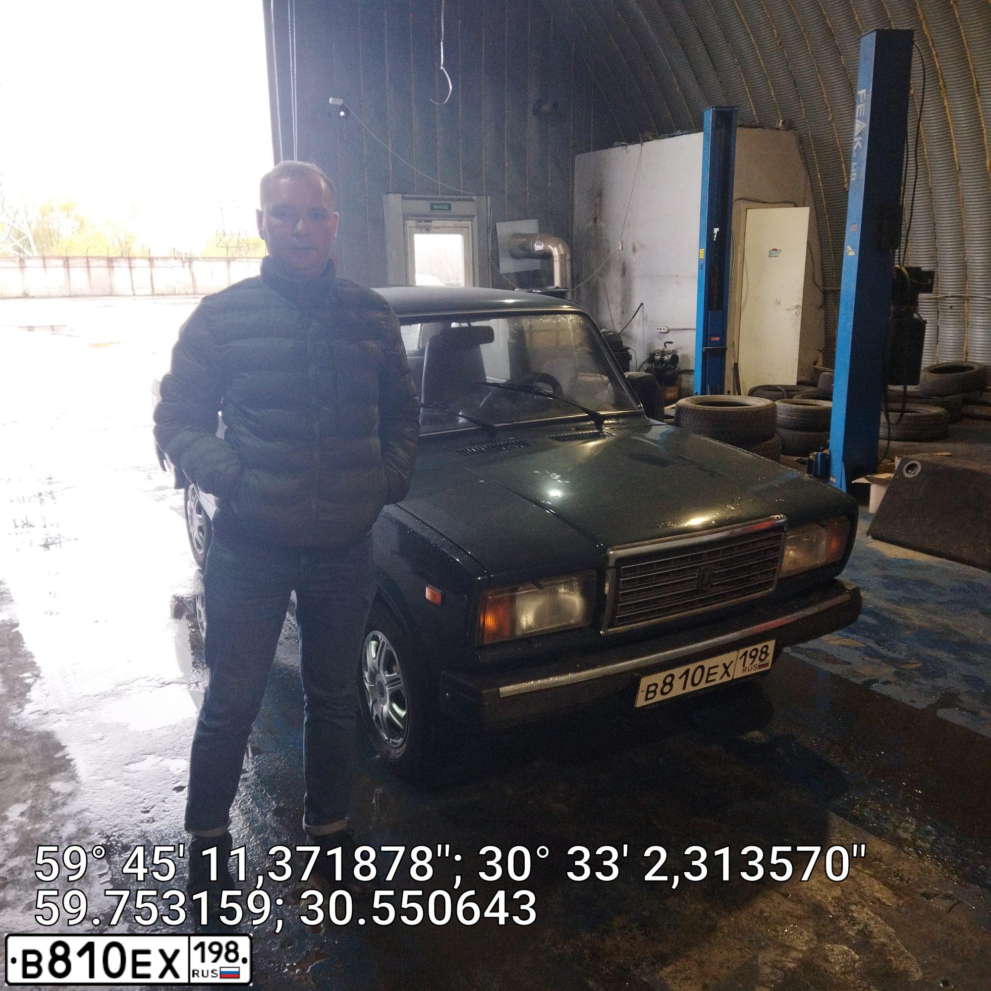 Фото автомобиля LADA 2107, 2008 — госномер В729УО69. Цвет: Темно-зеленый