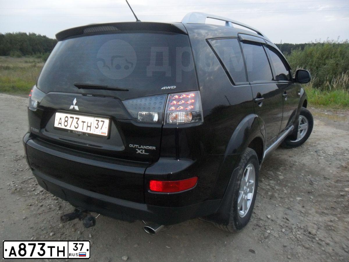 Фото автомобиля MITSUBISHI OUTLANDER, 2007 — госномер А873ТН37. Цвет: ЧЕРНЫЙ