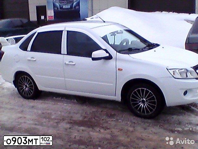 Фото автомобиля LADA 2190 GRANTA, 2013 — госномер О903МТ102. Цвет: БЕЛЫЙ