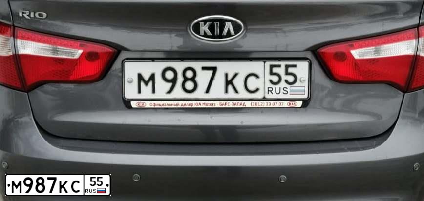 Фото автомобиля KIA RIO, 2012 — госномер А273РУ155