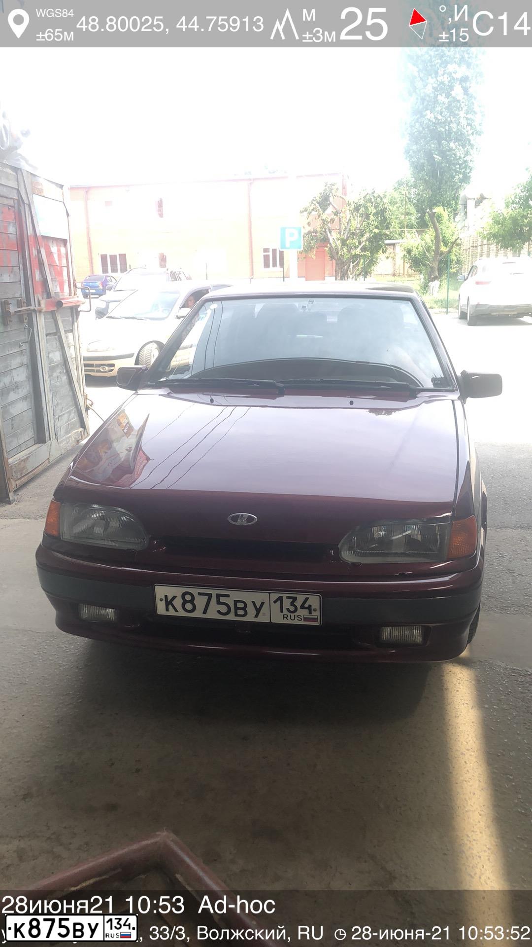Фото автомобиля LADA 2115 SAMARA, 2005 — госномер К875ВУ134. Цвет: ТЕМНО-МАЛИНОВЫЙ