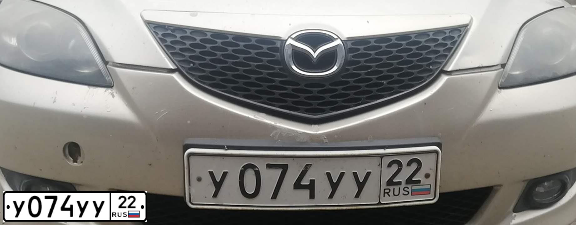 Фото автомобиля MAZDA 3, 2003 — госномер У679МС66. Цвет: ЗОЛОТИСТЫЙ