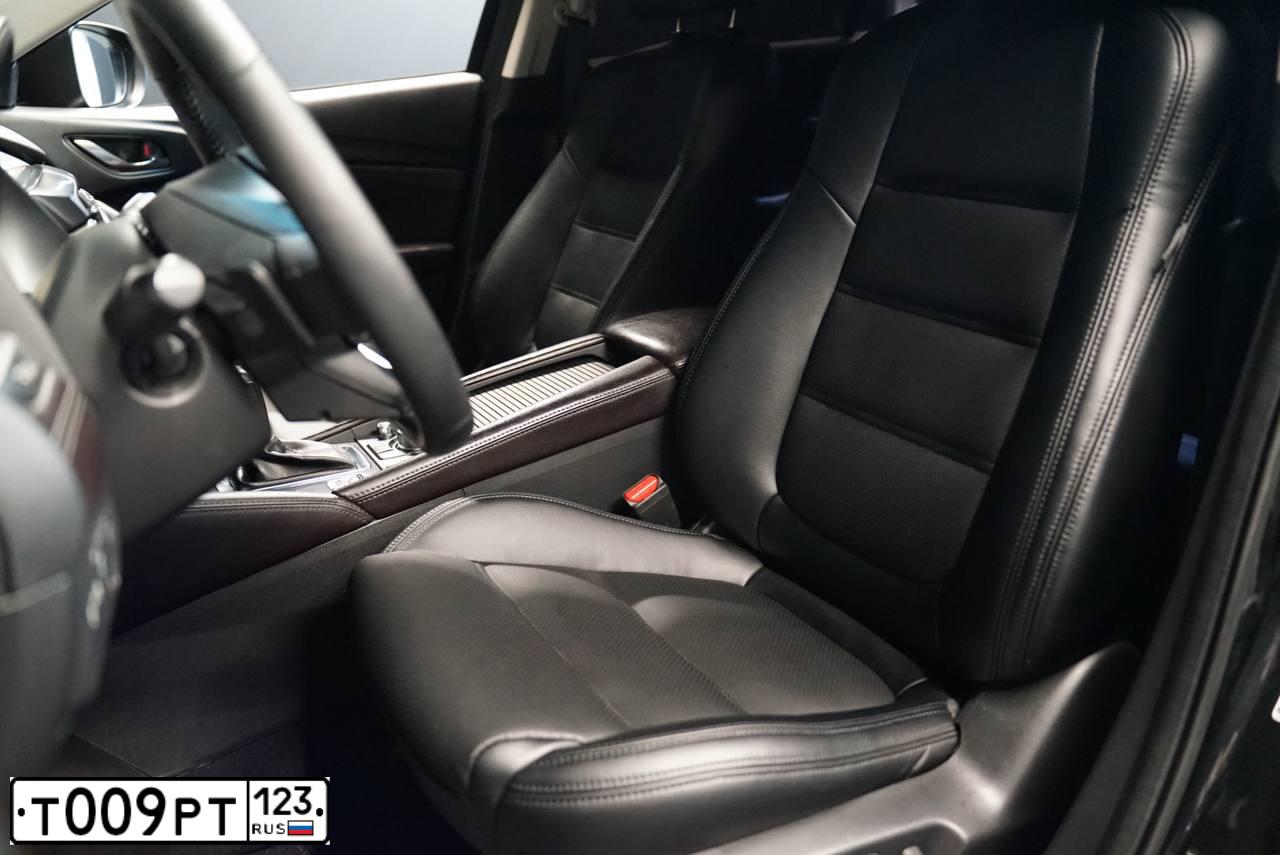Фото автомобиля MAZDA 6, 2017 — госномер Т009РТ123. Цвет: ЧЕРНЫЙ