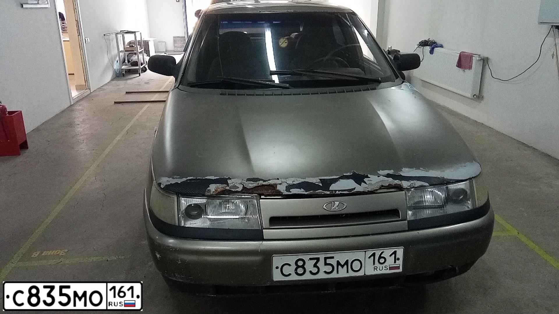 Фото автомобиля LADA 2112, 2001 — госномер С835МО161. Цвет: СЕРЕБРИСТО СЕРО-ЗЕЛЕНЫЙ