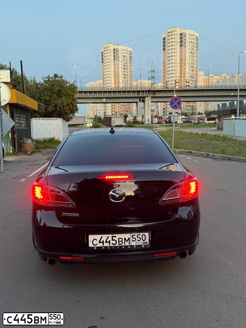 Фото автомобиля MAZDA 6, 2008 — госномер С445ВМ550. Цвет: ЧЕРНЫЙ