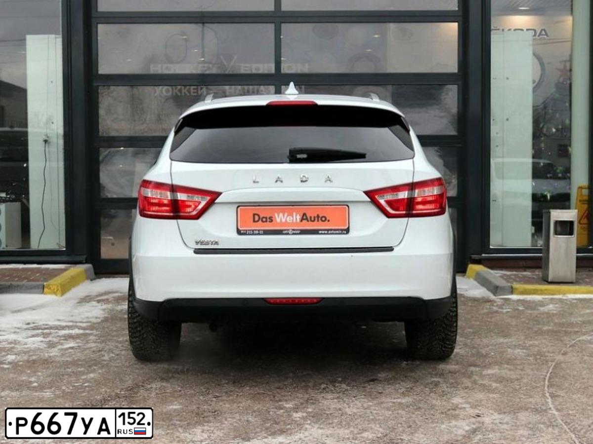Фото автомобиля LADA VESTA, 2019 — госномер Р667УА152. Цвет: Белый