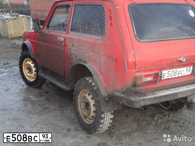 Фото автомобиля LADA 2121 NIVA, 1982 — госномер Е508ВС93. Цвет: КРАСНЫЙ