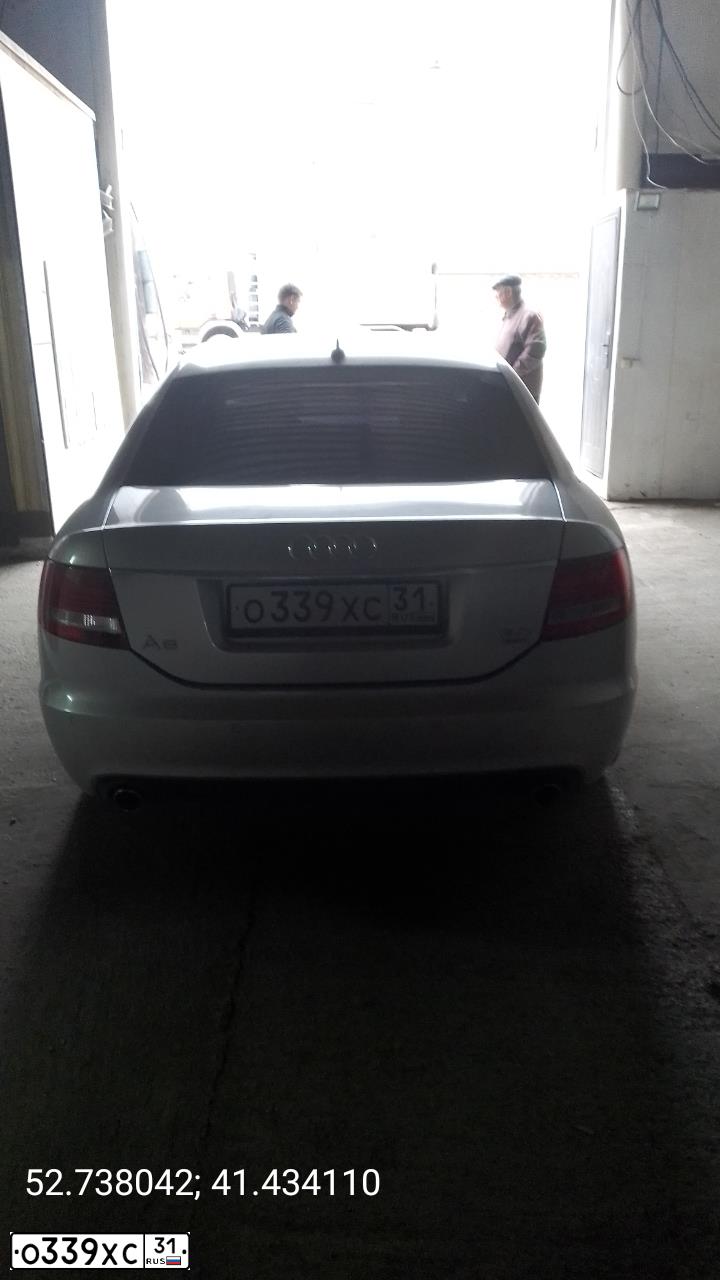 Фото автомобиля AUDI A6, 2004 — госномер О339ХС31. Цвет: СЕРЕБРИСТЫЙ
