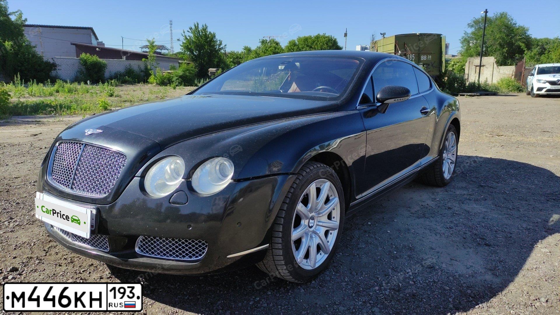 Фото автомобиля BENTLEY CONTINENTAL, 2004 — госномер У556ВА716. Цвет: ЧЕРНЫЙ