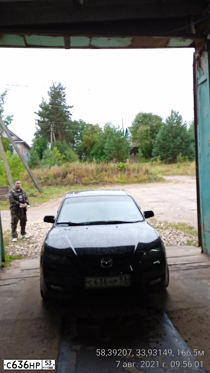 Фото автомобиля MAZDA 3, 2008 — госномер С636НР53. Цвет: ЧЕРНЫЙ МЕТАЛЛИК