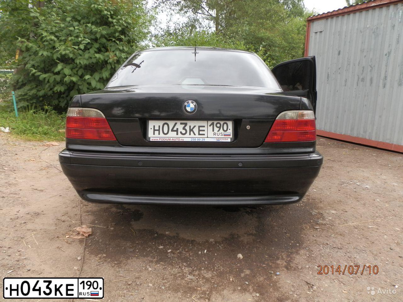 Фото автомобиля БМВ 735I, 1998 — госномер В392ВС550. Цвет: ЧЕРНЫЙ