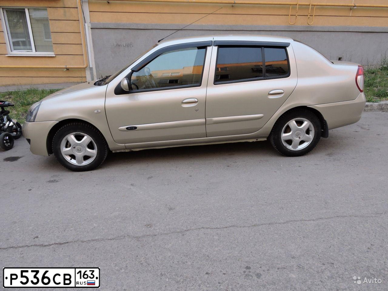 Фото автомобиля RENAULT SYMBOL, 2007 — госномер Р536СВ163. Цвет: БЕЖЕВЫЙ