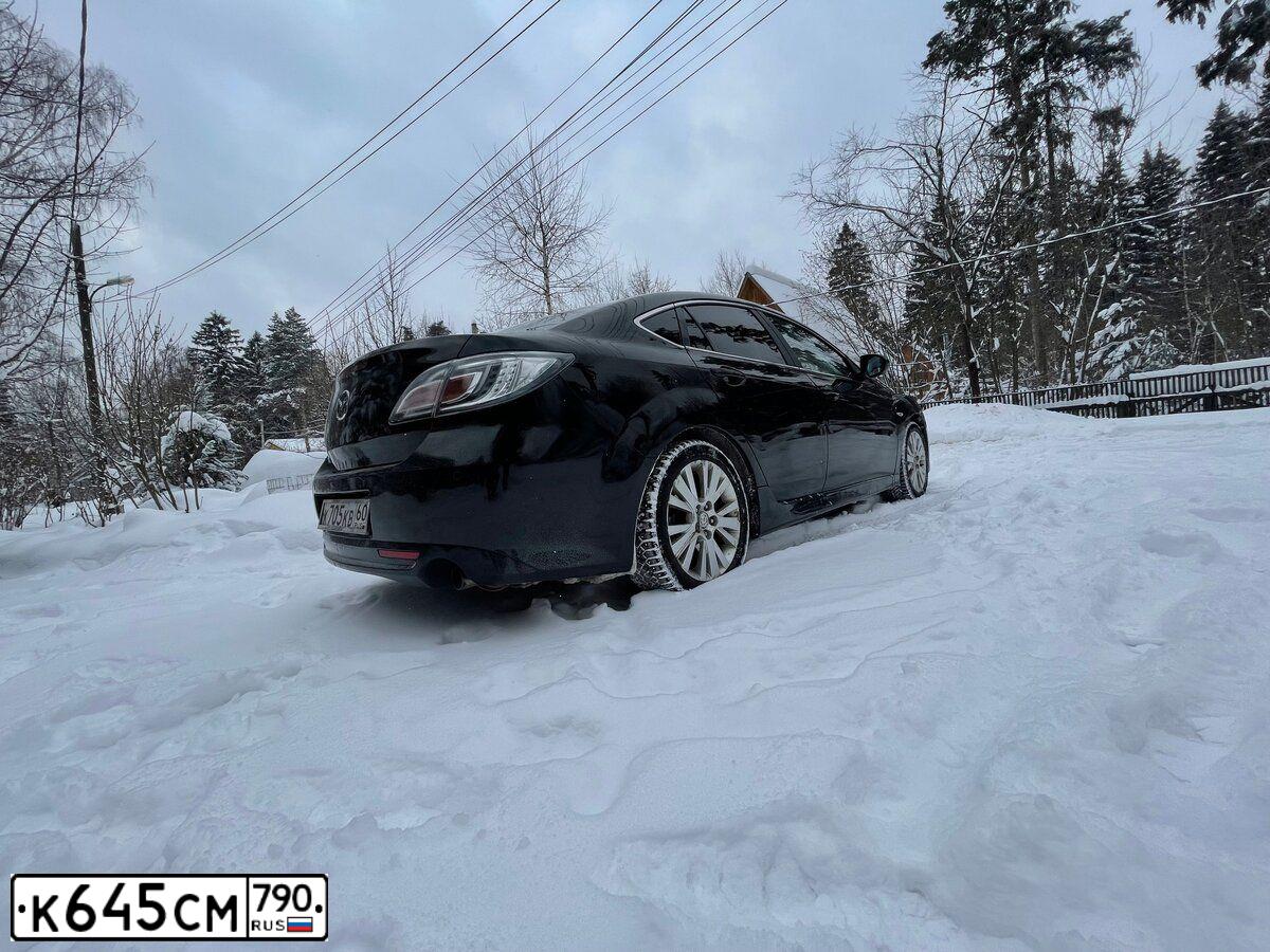 Фото автомобиля MAZDA 6, 2008 — госномер К645СМ790. Цвет: ЧЕРНЫЙ