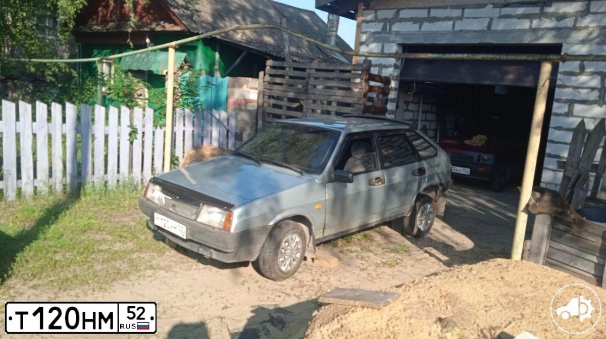 Фото автомобиля LADA 2109 SAMARA, 1998 — госномер Т120НМ52. Цвет: СЕРЫЙ