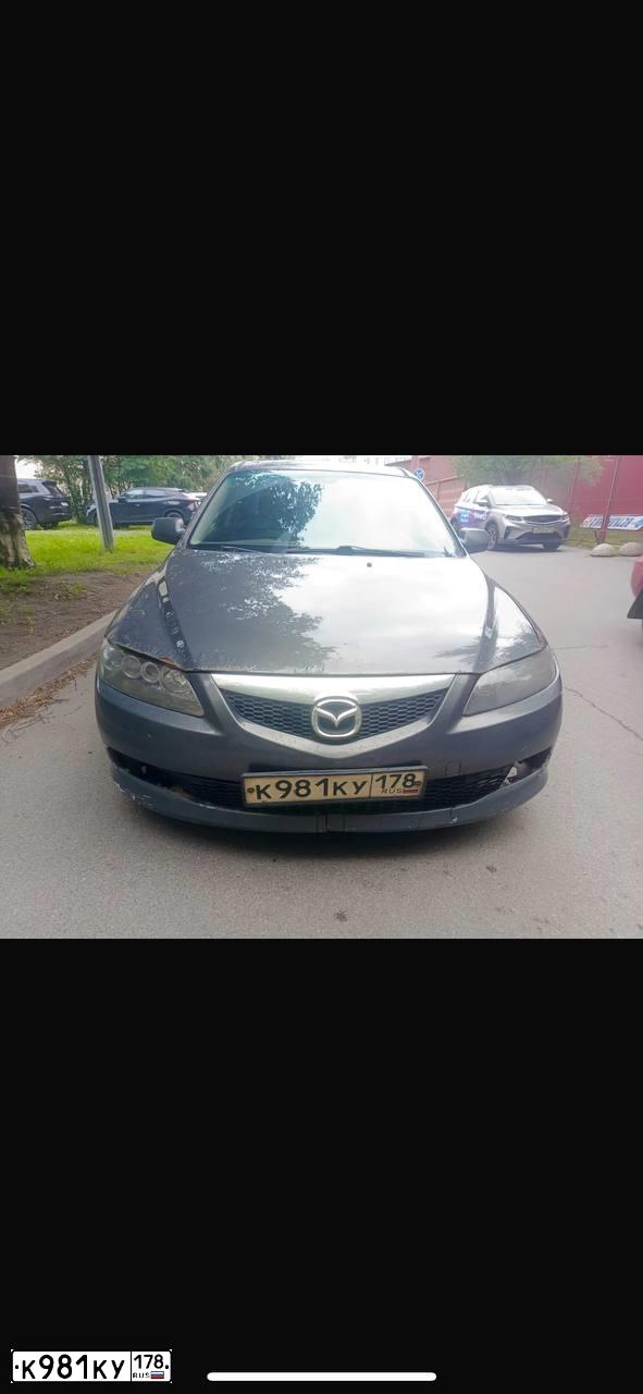 Фото автомобиля MAZDA 6, 2006 — госномер К981КУ178. Цвет: ТЕМНО-СЕРЫЙ