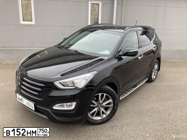 Фото автомобиля HYUNDAI SANTA FE, 2013 — госномер Х422ХР799. Цвет: ЧЕРНЫЙ
