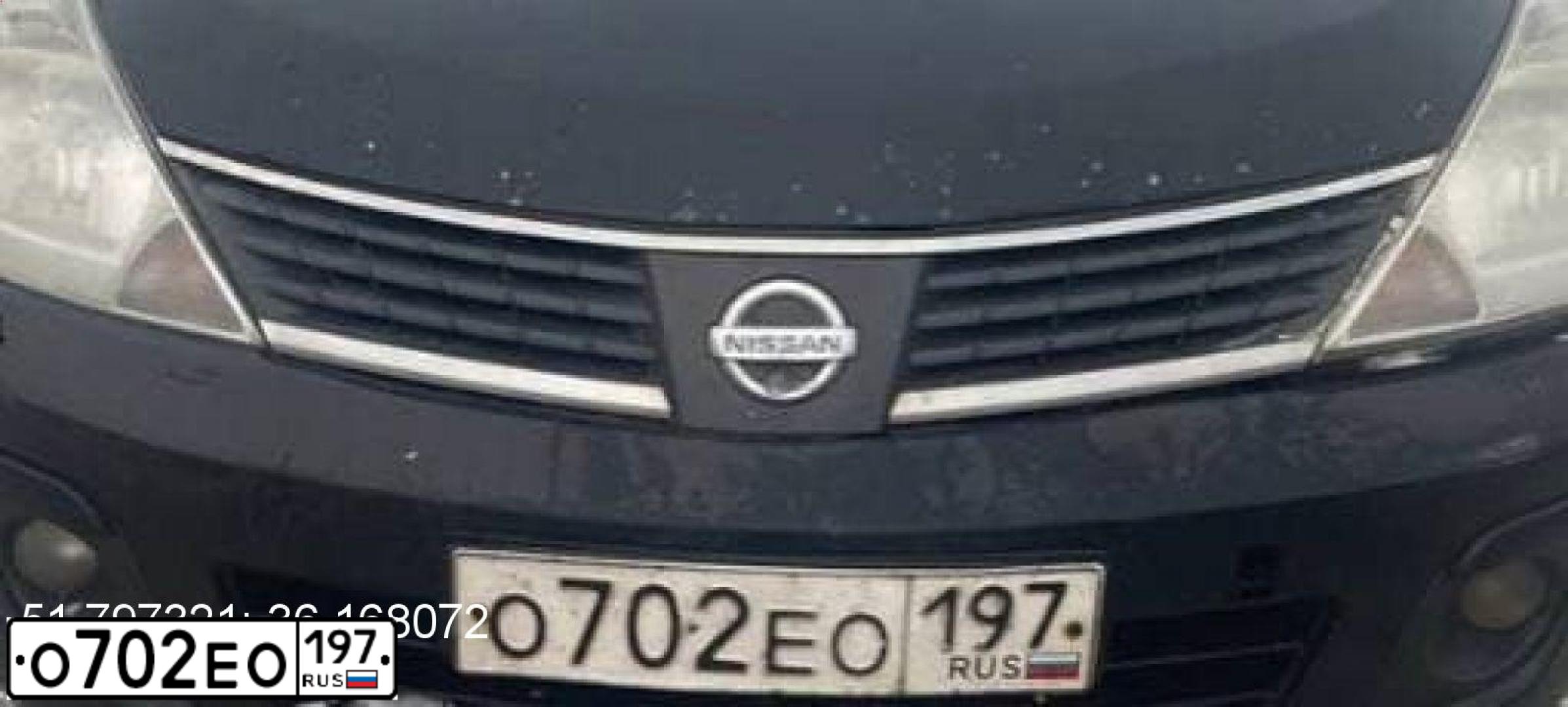 Фото автомобиля NISSAN TIIDA ELEGANCE, 2007 — госномер Н272ТХ790