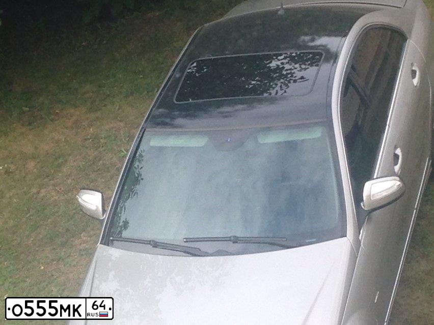 Фото автомобиля MERCEDES C-KLASSE, 2007 — госномер О555МК64. Цвет: СЕРО БЕЖЕВЫЙ