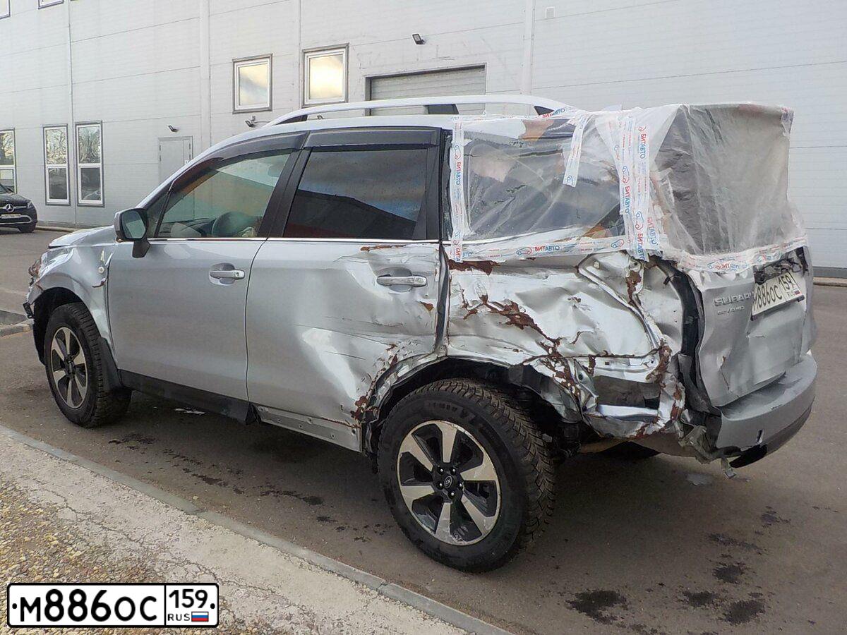 Фото автомобиля SUBARU FORESTER, 2018 — госномер Т469СН152. Цвет: СЕРЕБРИСТЫЙ
