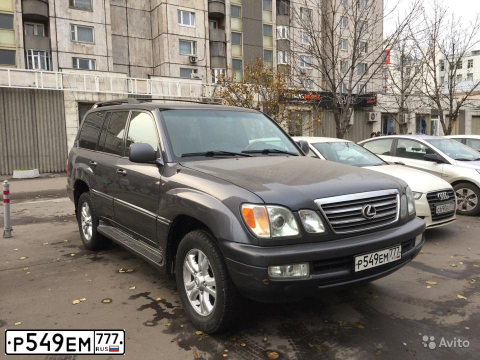 Фото автомобиля ЛЕКСУС LX470, 2004 — госномер Н532МС65. Цвет: ТЕМНО-СЕРЫЙ