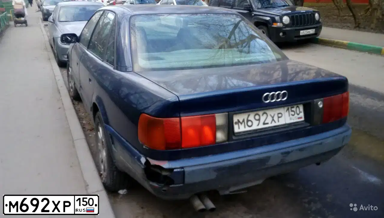 Фото автомобиля AUDI 100, 1992 — госномер С541АУ181. Цвет: СИНИЙ