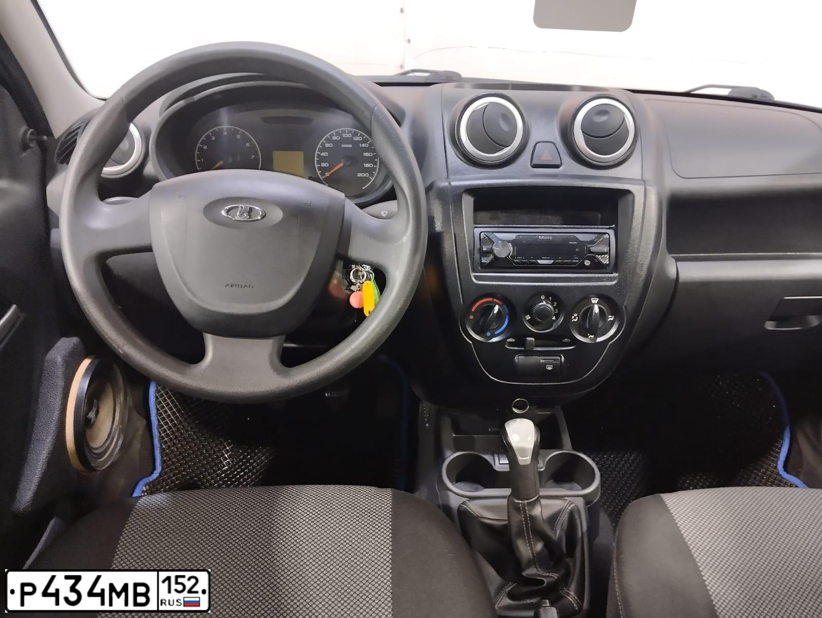 Фото автомобиля LADA 2191 GRANTA, 2018 — госномер Р434МВ152. Цвет: СЕРЕБРИСТО-ТЕМНО СЕРЫЙ