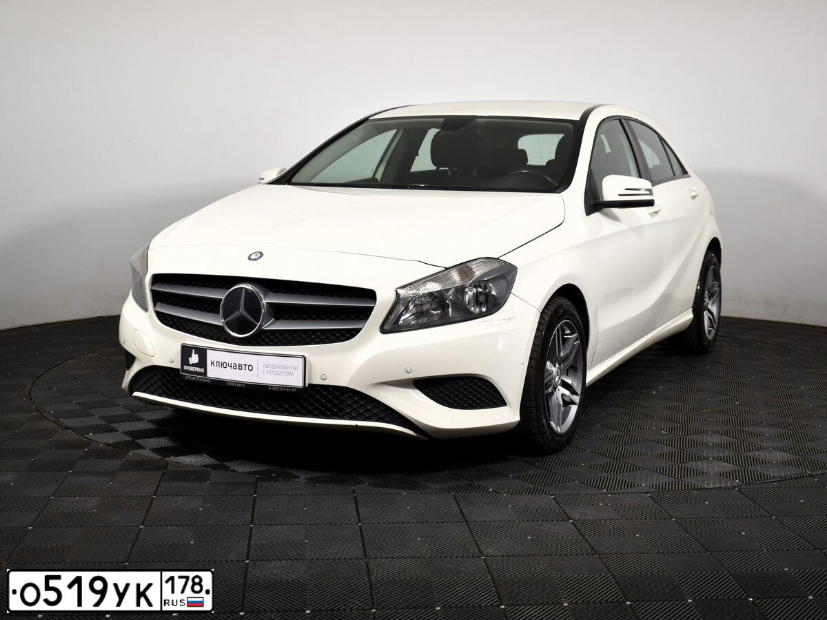 Фото автомобиля MERCEDES A-KLASSE, 2013 — госномер Т894СА196. Цвет: Белый