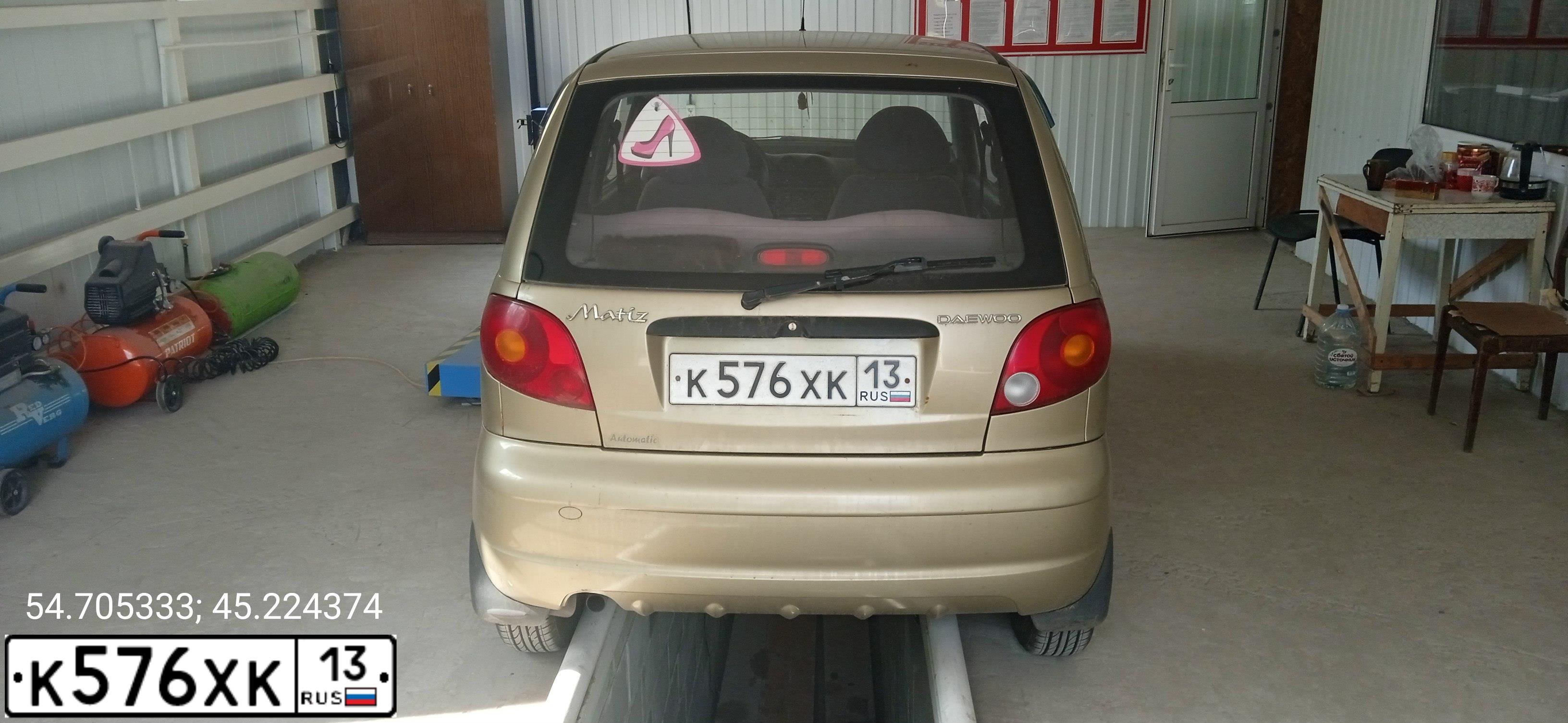 Фото автомобиля DAEWOO MATIZ, 2007 — госномер О123ОС58. Цвет: ЖЕЛТЫЙ (ПЕСОЧНЫЙ)