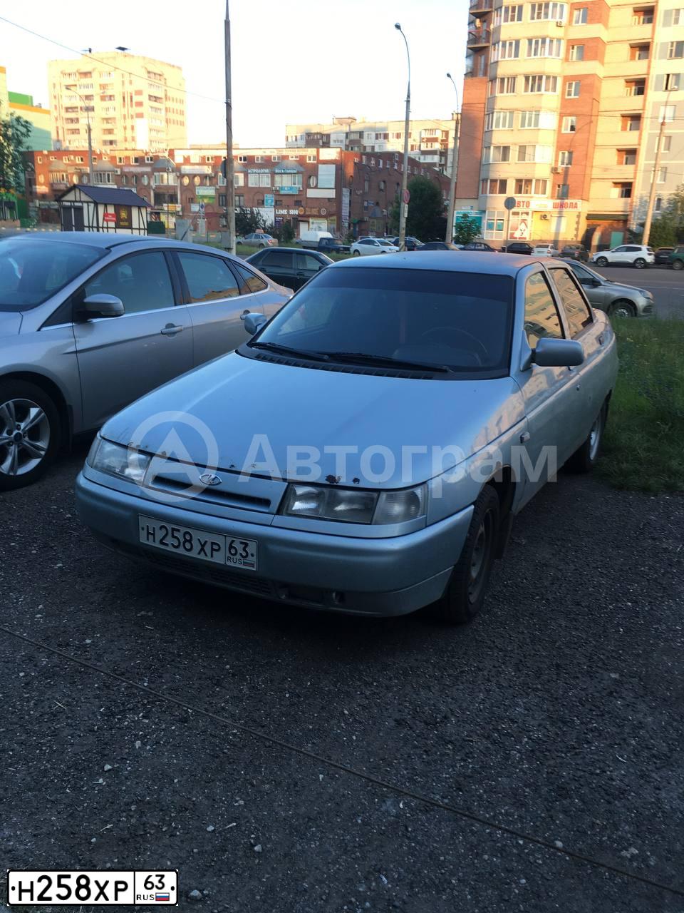 Фото автомобиля LADA 2110, 2002 — госномер Н258ХР63. Цвет: СЕРЕБРИСТО-ГОЛУБОЙ