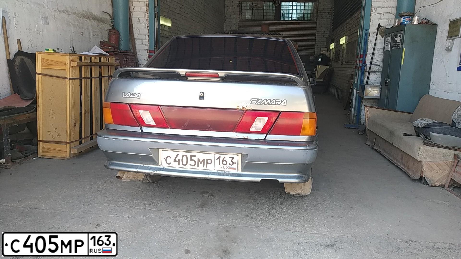 Фото автомобиля LADA 2115 SAMARA, 2006 — госномер Т135СМ73. Цвет: средний серо-зеленый металлик
