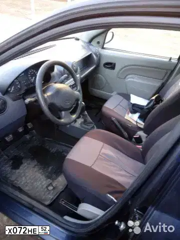 Фото автомобиля RENAULT LOGAN, 2007 — госномер Х810СС152. Цвет: ТЕМНО-СЕРЫЙ