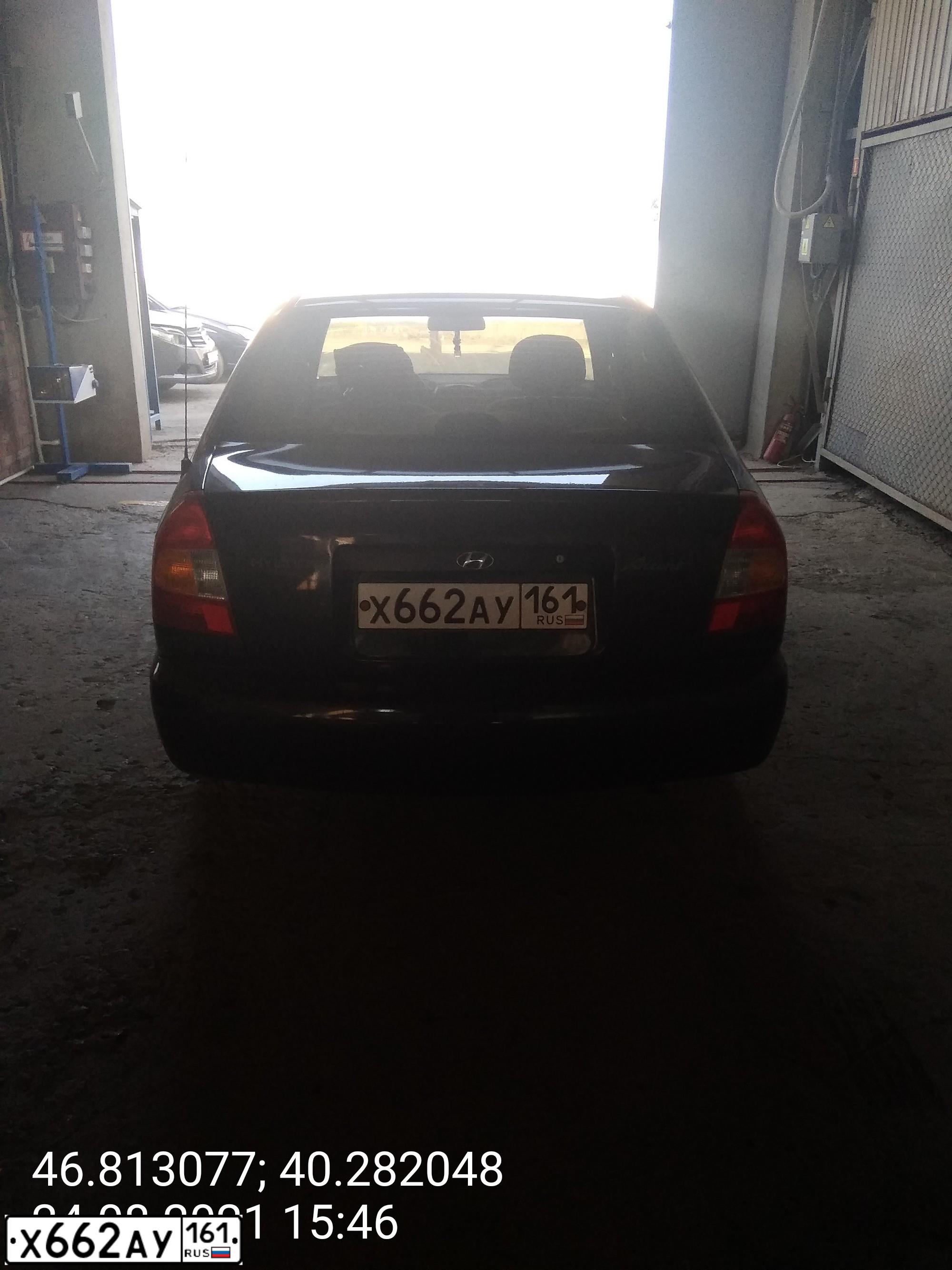 Фото автомобиля TAGAZ Z ACCENT, 2007 — госномер Х537СТ177. Цвет: КРАСНЫЙ