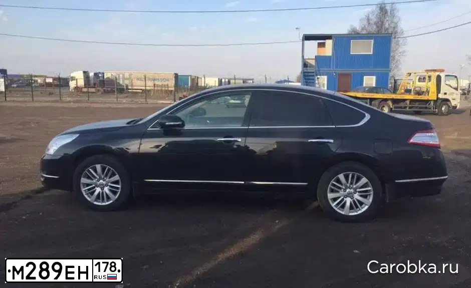 Фото автомобиля NISSAN TEANA, 2011 — госномер М289ЕН178. Цвет: ЧЕРНЫЙ