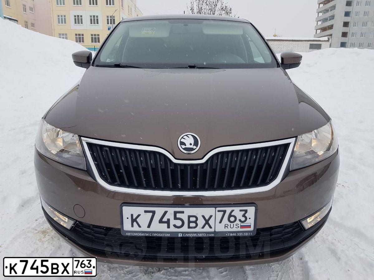 Фото автомобиля SKODA RAPID, 2018 — госномер А969ЕЕ763. Цвет: Коричневый